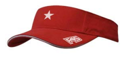 Unisex Red Visor 3450 - Clearance