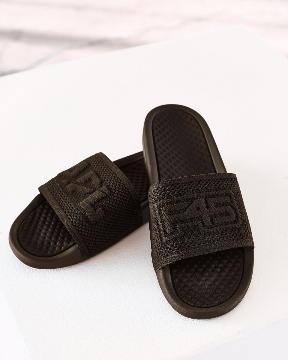 Womens Big Logo Slide - Black