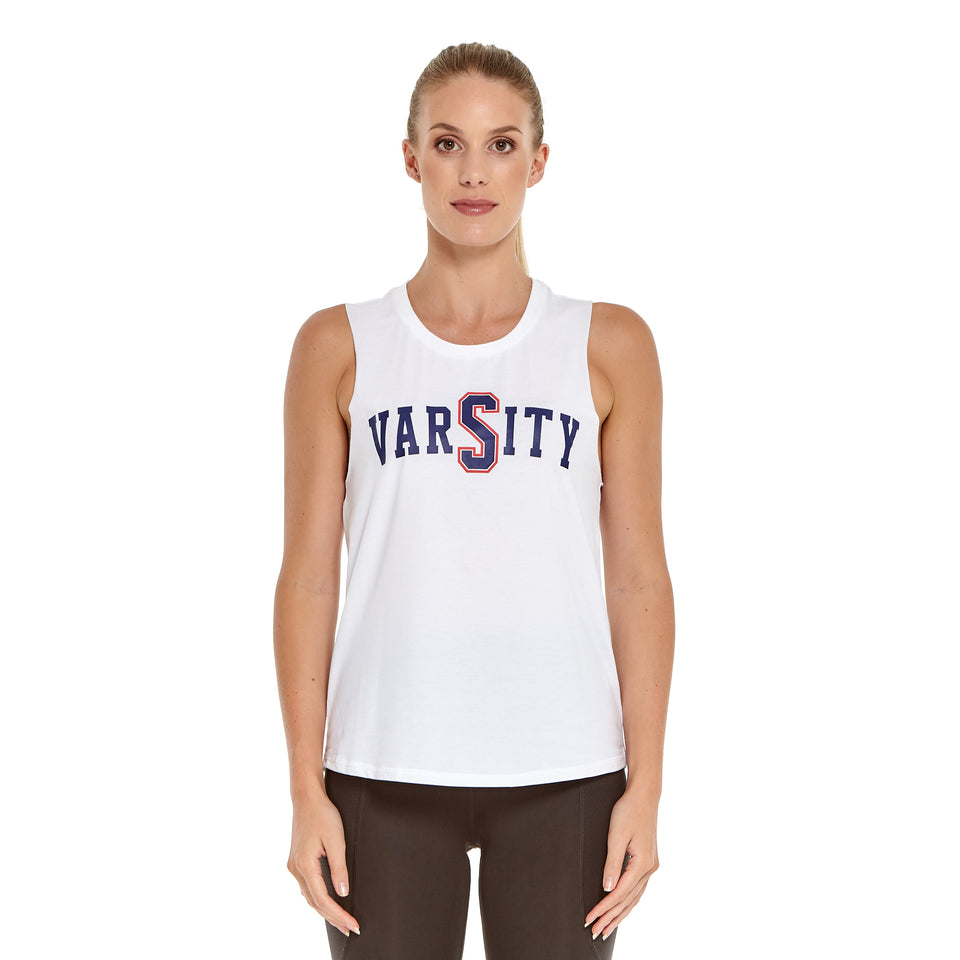 Womens Varsity Soft Q-Dry Tank