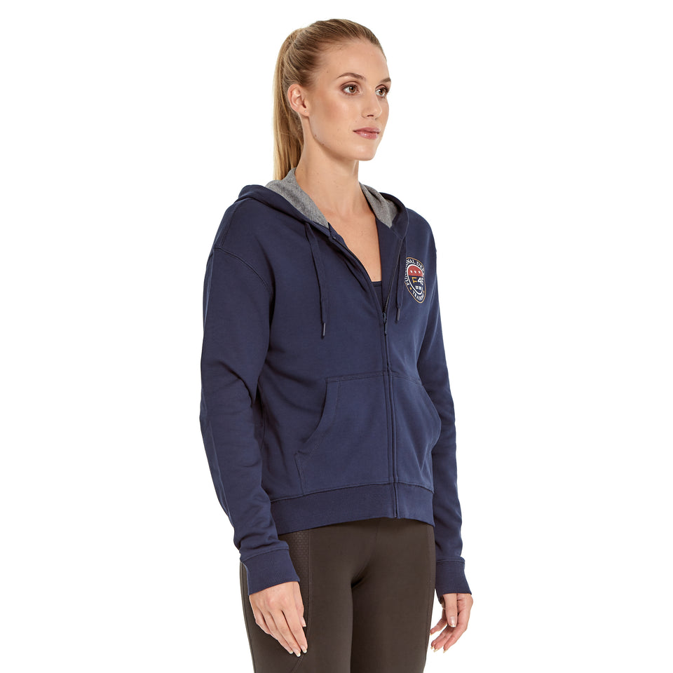 Womens Signet Lightweight Zip Hoodie