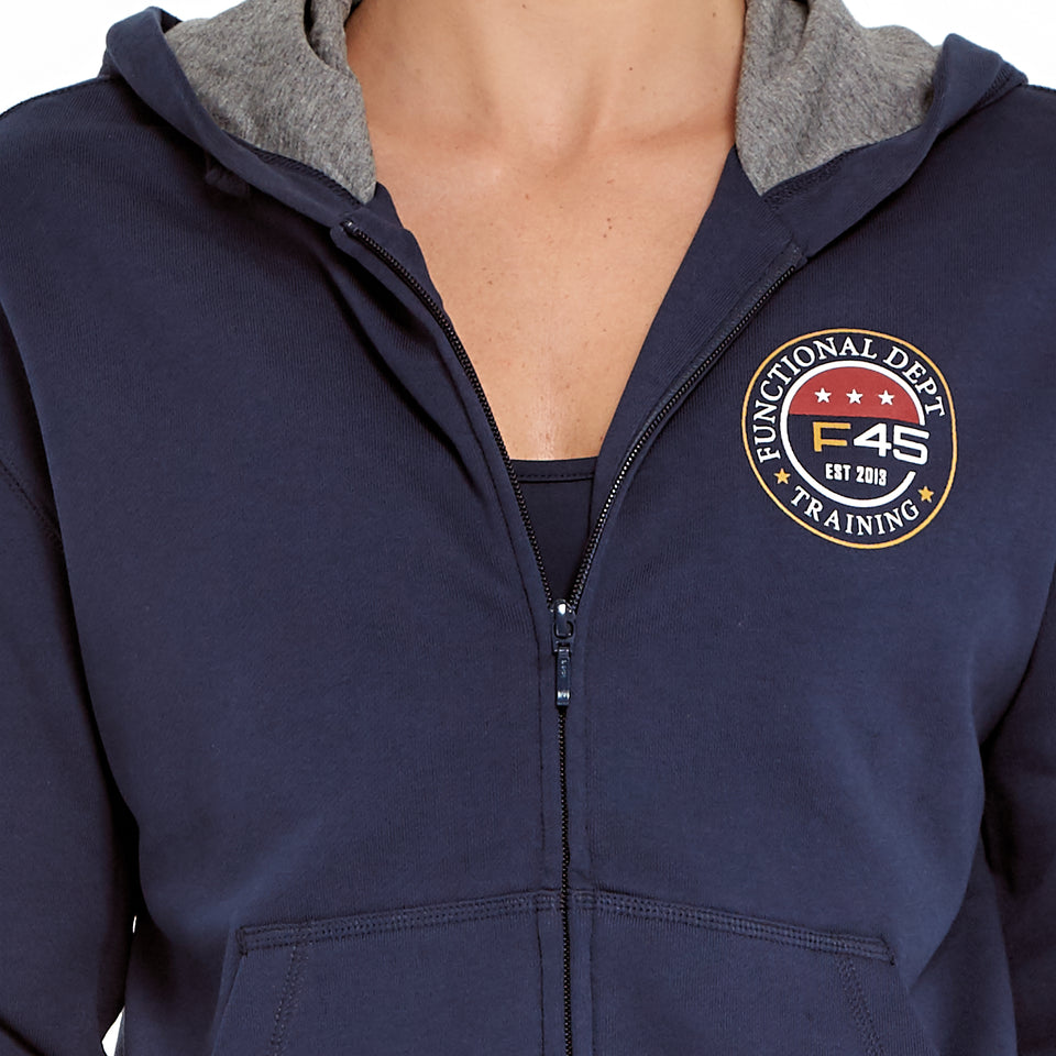 Womens Signet Lightweight Zip Hoodie