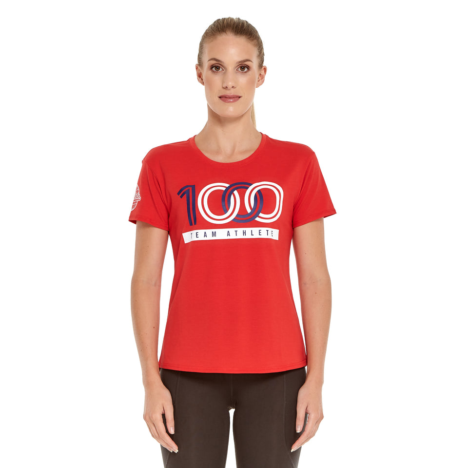 Womens Team 1000 Soft Q-Dry Tee