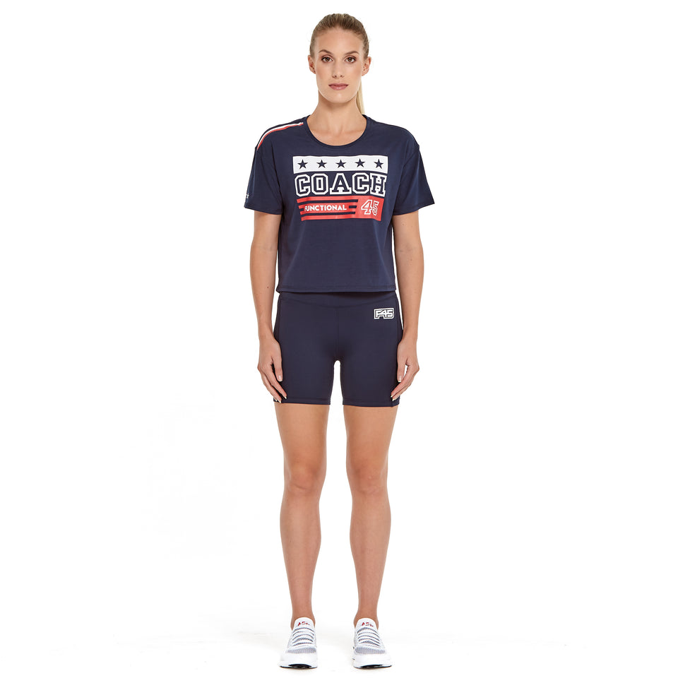 Womens Uniform Soft Q-Dry Crop Tee