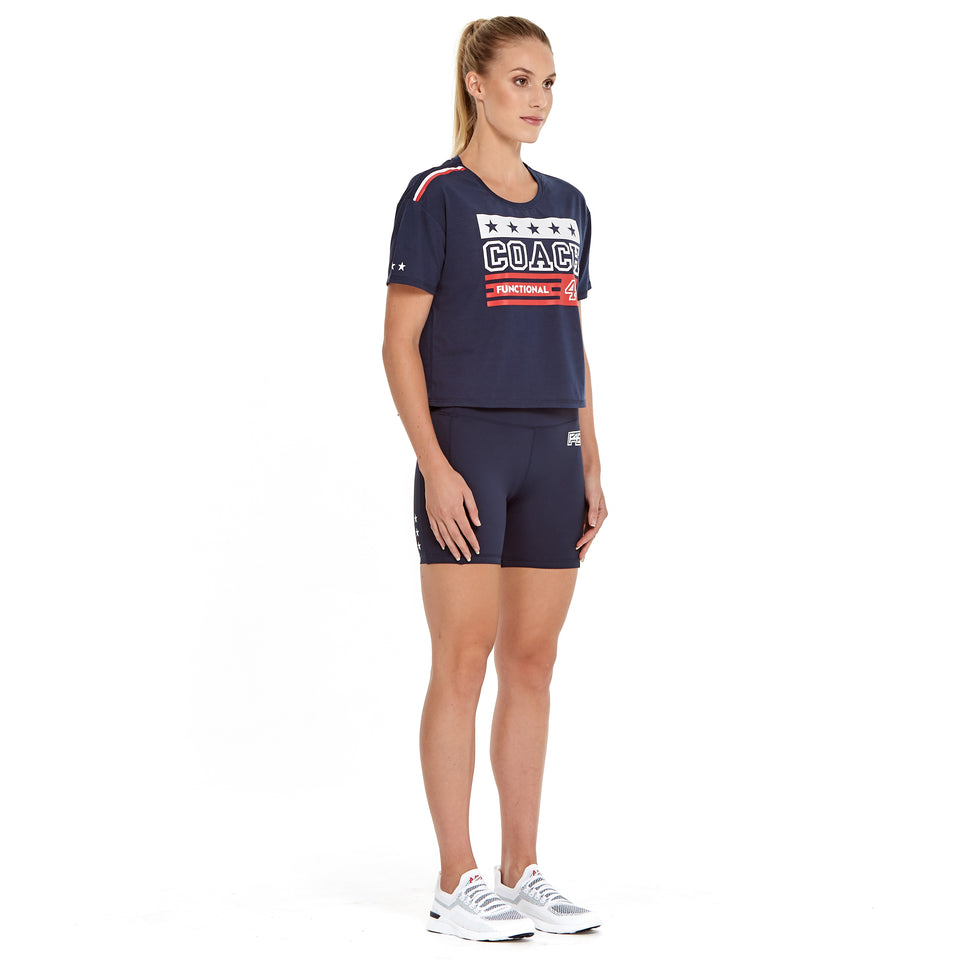 Womens Uniform Soft Q-Dry Crop Tee