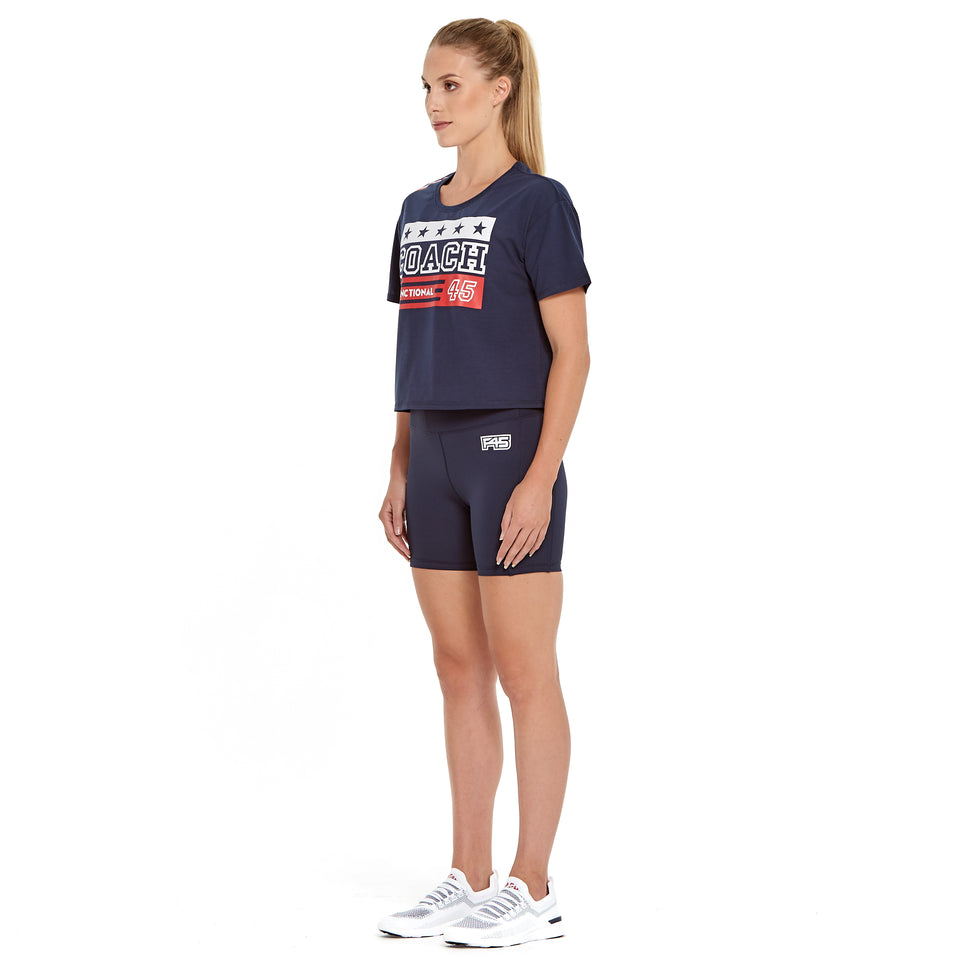 Womens Uniform Soft Q-Dry Crop Tee