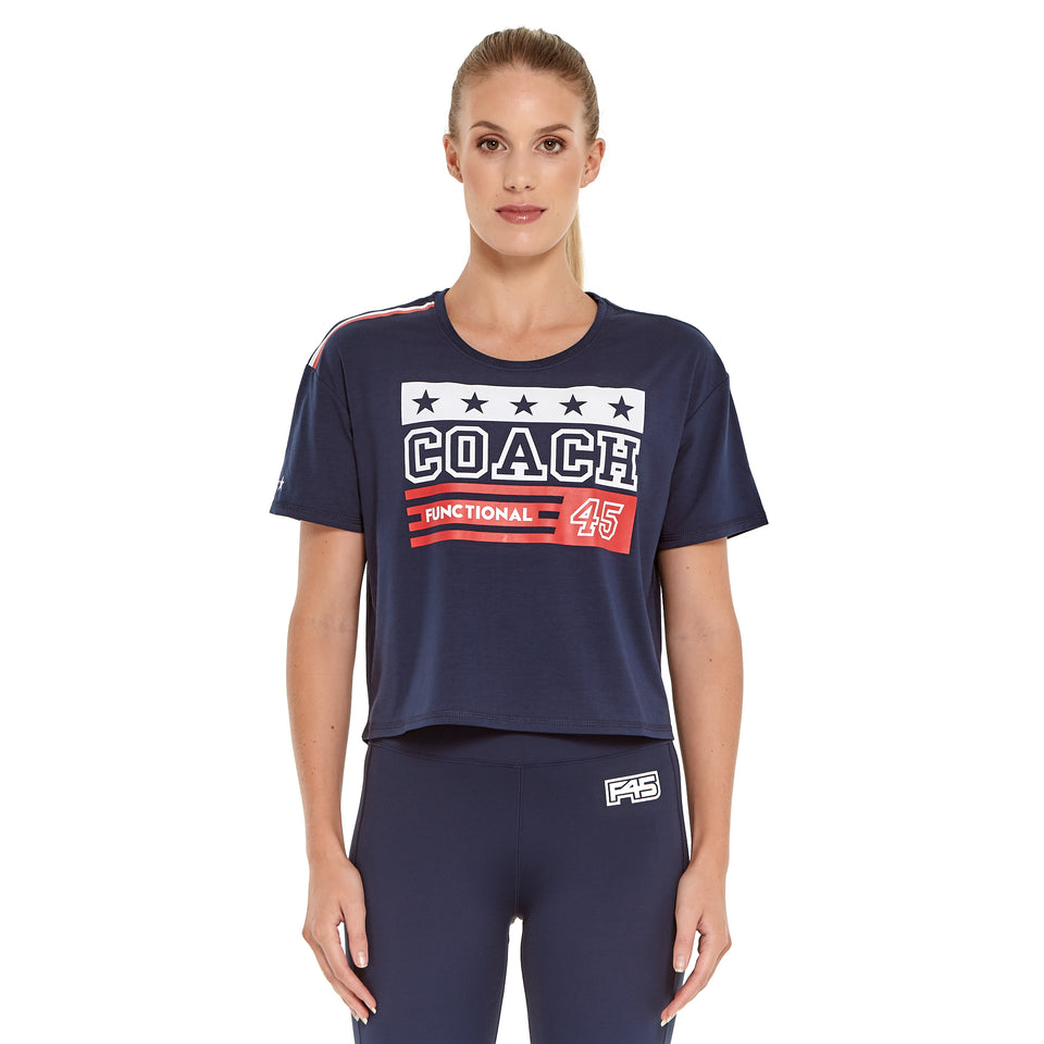 Womens Uniform Soft Q-Dry Crop Tee