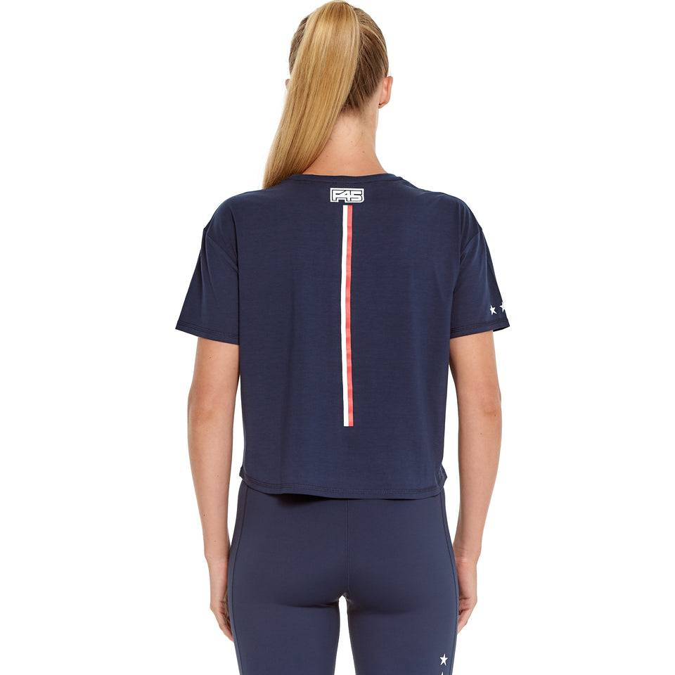 Womens Uniform Soft Q-Dry Crop Tee