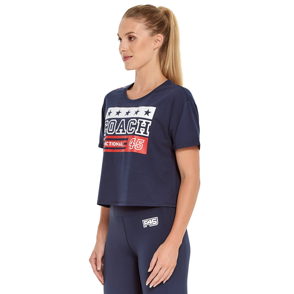 Womens Uniform Soft Q-Dry Crop Tee