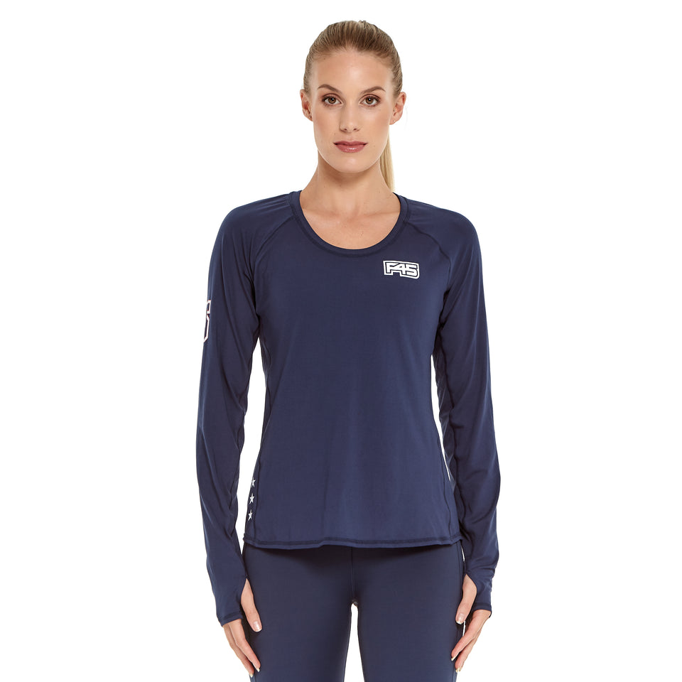 Womens Uniform Brushed Q-Dry Long Sleeve