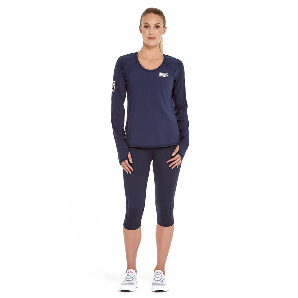 Womens Uniform Brushed Q-Dry Long Sleeve