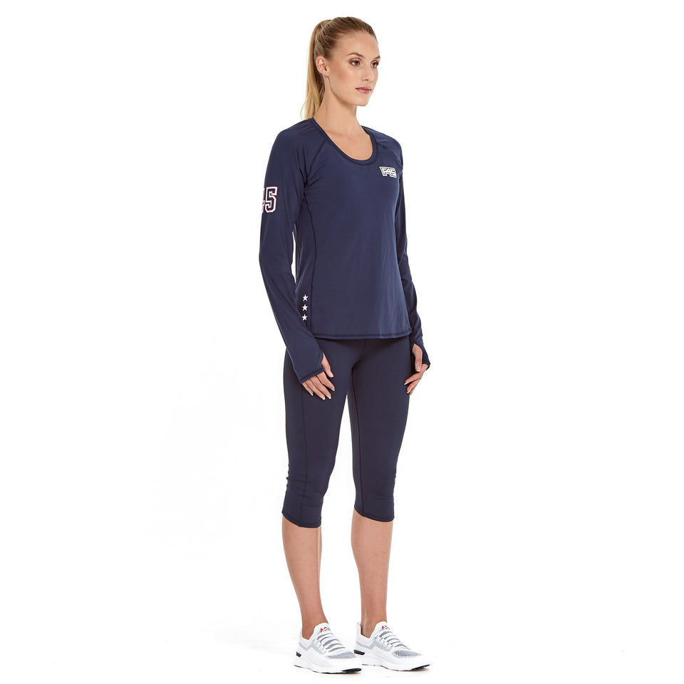 Womens Uniform Brushed Q-Dry Long Sleeve