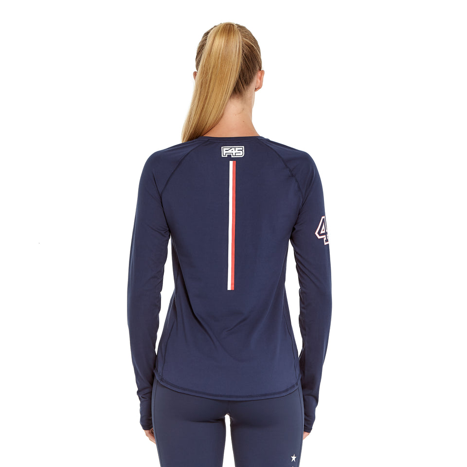 Womens Uniform Brushed Q-Dry Long Sleeve