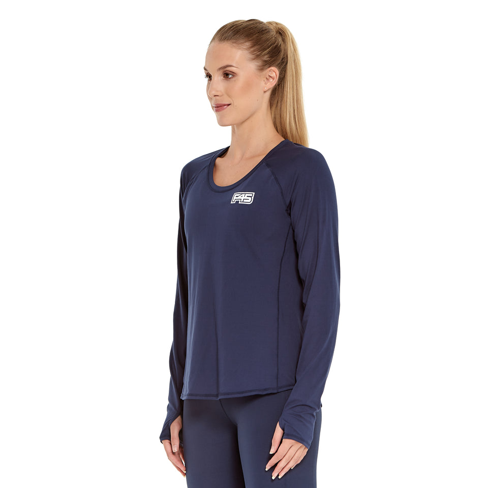 Womens Uniform Brushed Q-Dry Long Sleeve