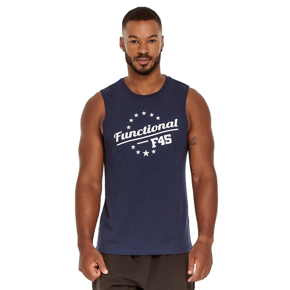 Mens Stars 45 Soft Q-Dry Tank