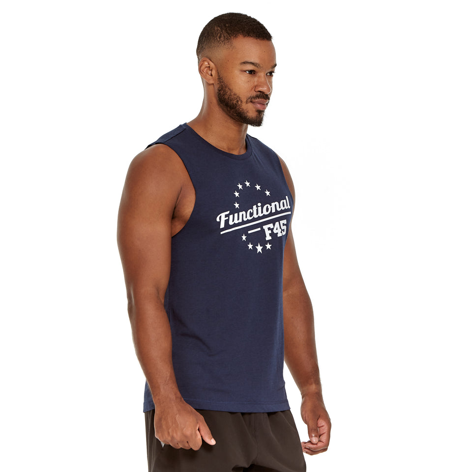 Mens Stars 45 Soft Q-Dry Tank