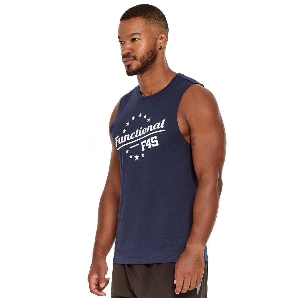 Mens Stars 45 Soft Q-Dry Tank