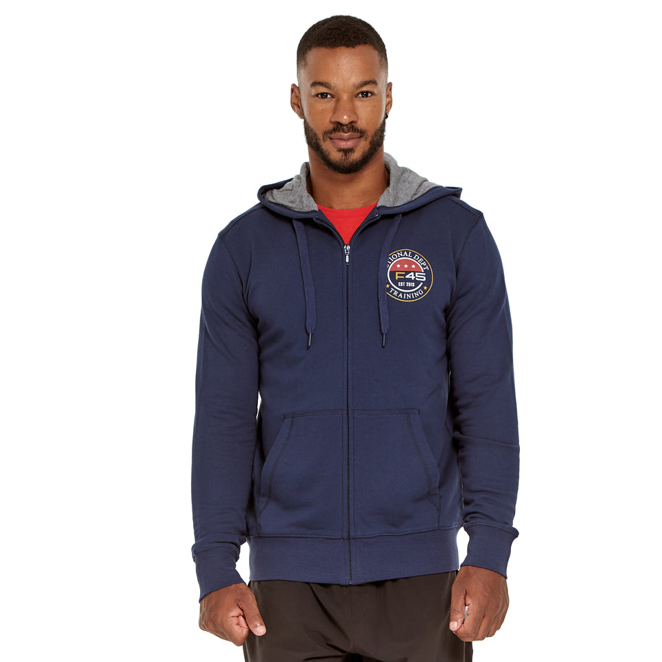 Mens Signet Lightweight Zip Hoodie