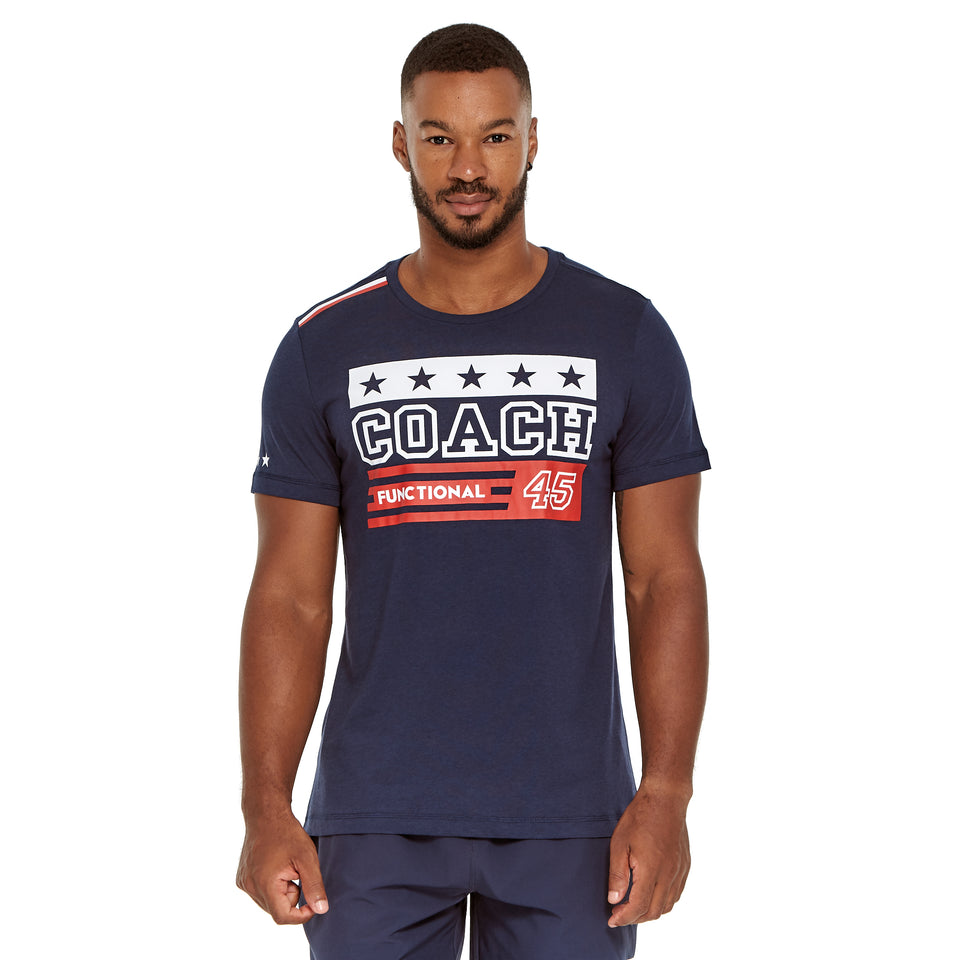 Mens Uniform Soft Q-Dry Coach Tee