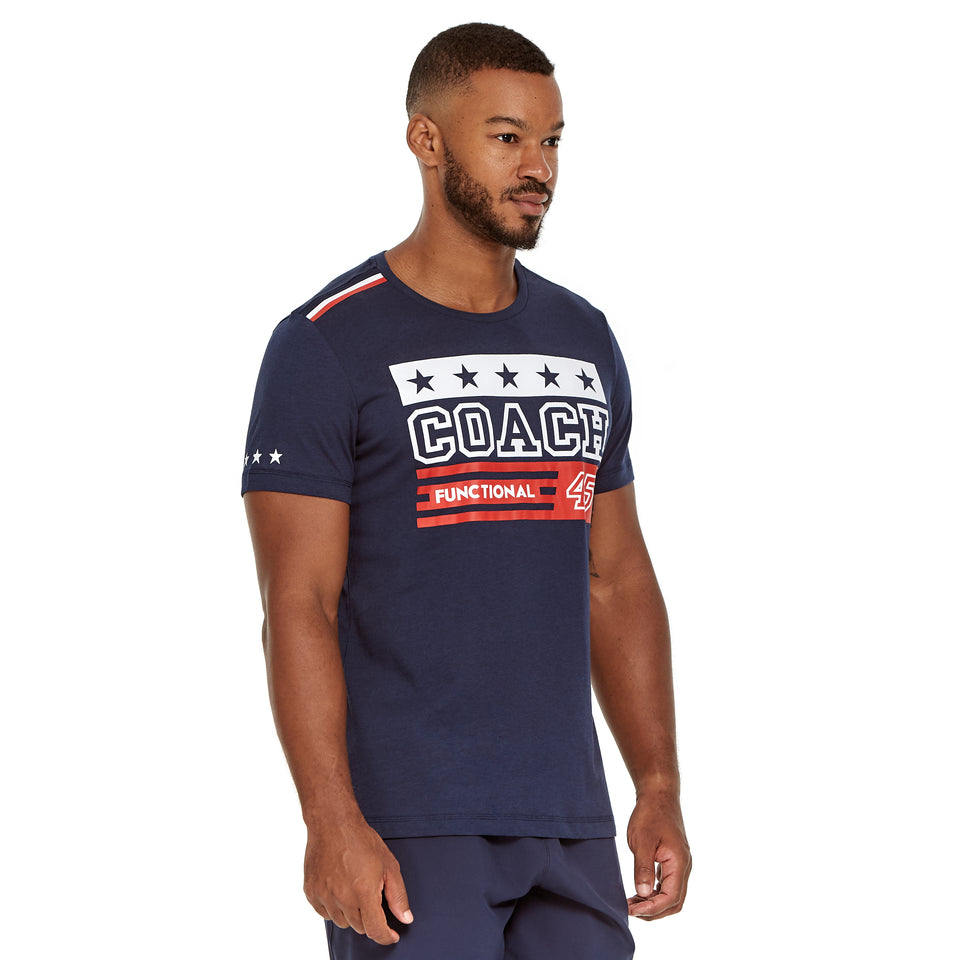 Mens Uniform Soft Q-Dry Coach Tee