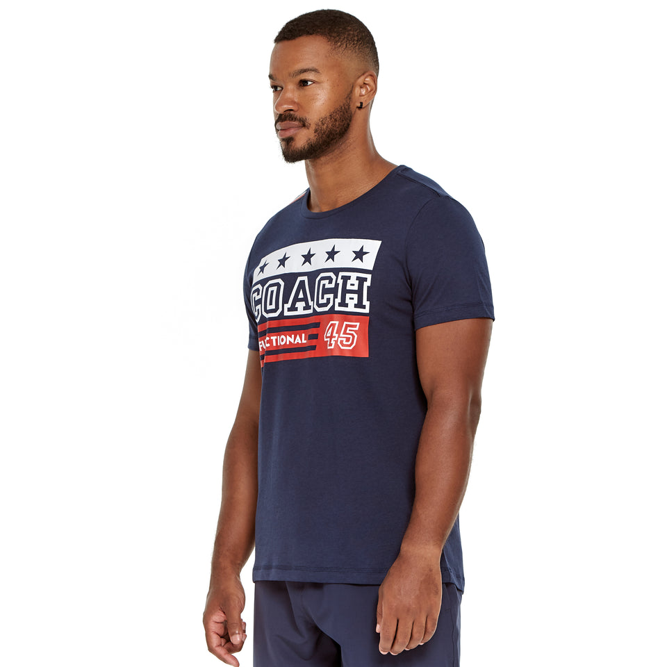 Mens Uniform Soft Q-Dry Coach Tee