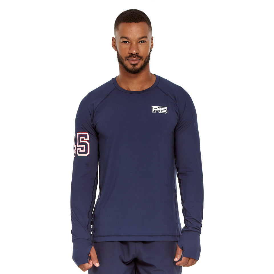 Mens Uniform Brushed Q-Dry Long Sleeve