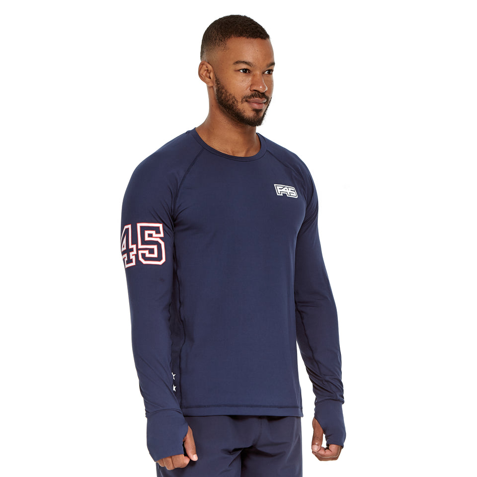 Mens Uniform Brushed Q-Dry Long Sleeve