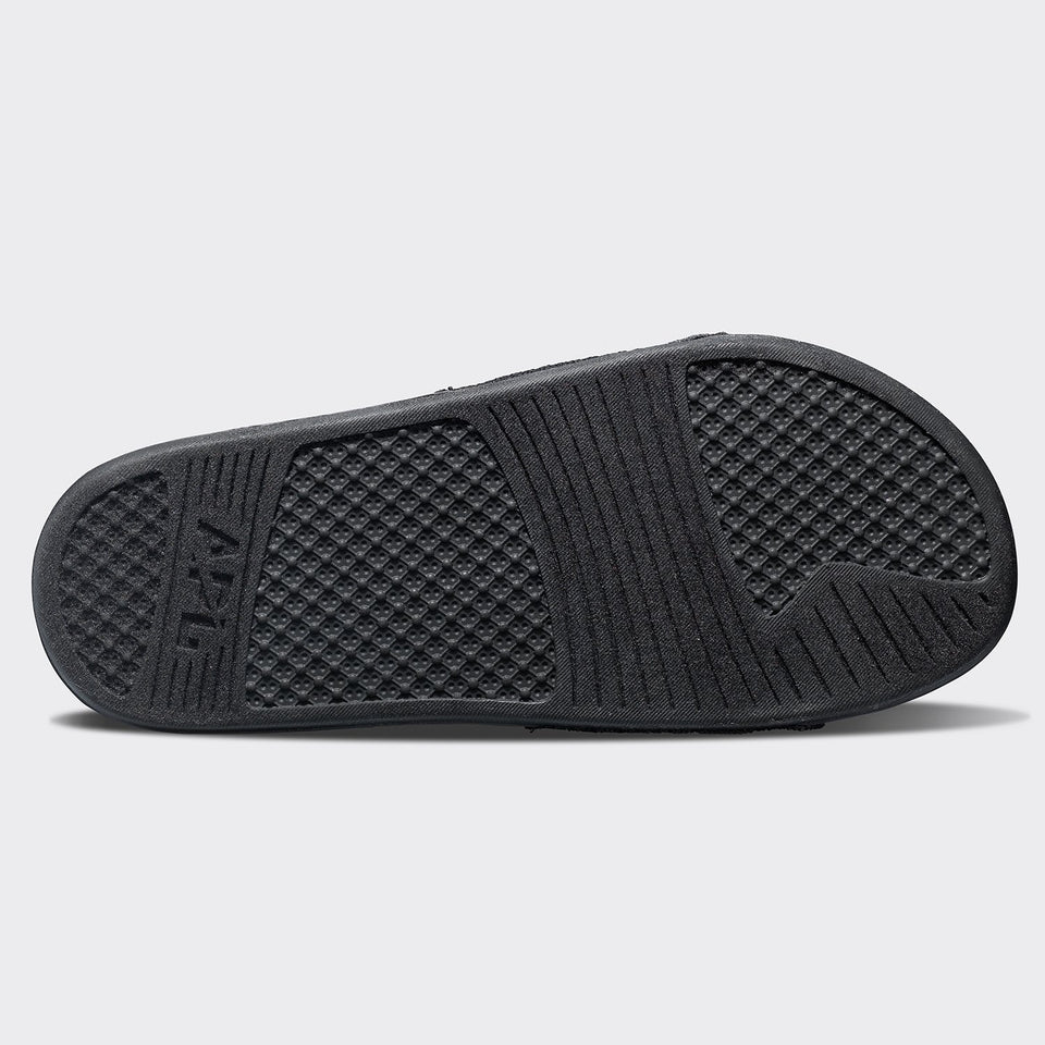 Womens Big Logo Slide - Black